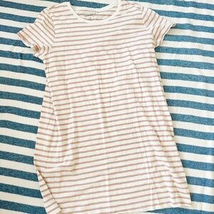 Striped Short Sleeve Dress